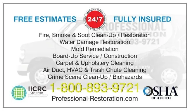 Slide of Professional Restoration