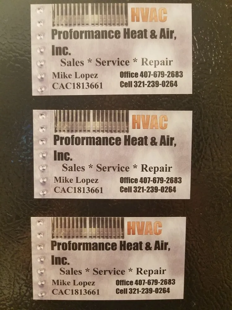 Slide of Proformance Heat & Air