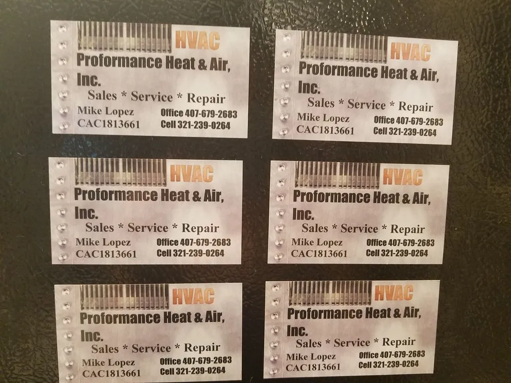 Slide of Proformance Heat & Air