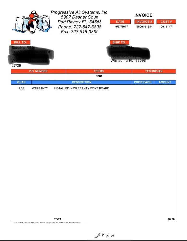 Slide of Progressive Air Systems