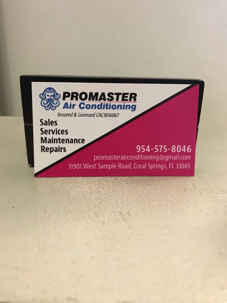 Slide of Promaster Air Conditioning