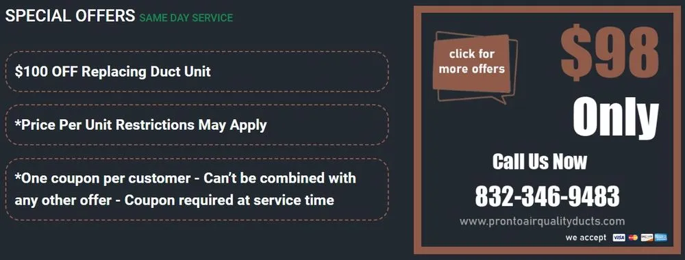 Slide of Pronto Air Quality & Ducts Care