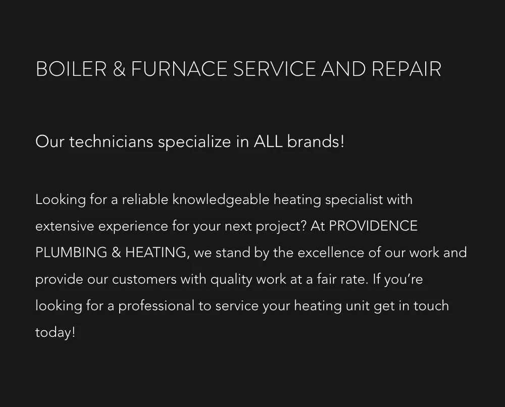 Slide of Providence Plumbing & Heating