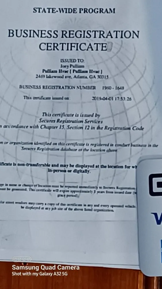 Slide of Pulliam Hvac