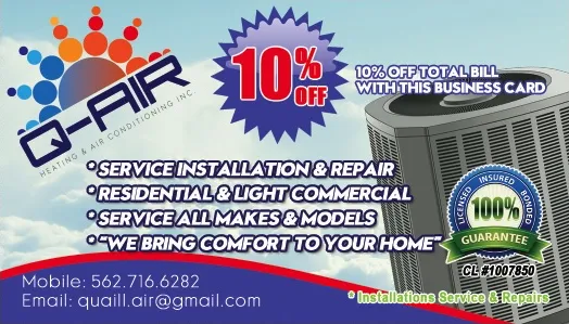 Slide of Q Air Heating & Air Conditioning