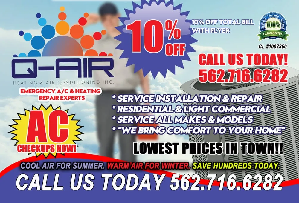 Slide of Q Air Heating & Air Conditioning