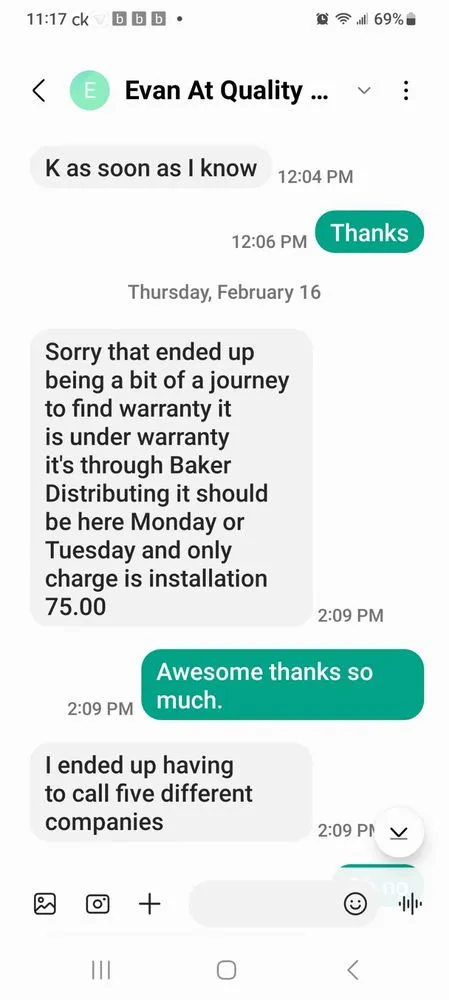 Slide of Quality Air Conditioning Heating & Refrigeration