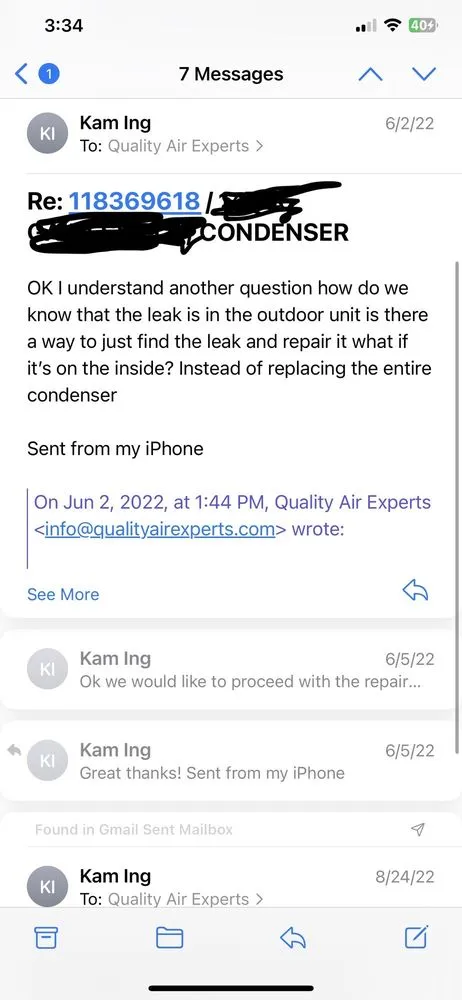 Slide of Quality Air Experts