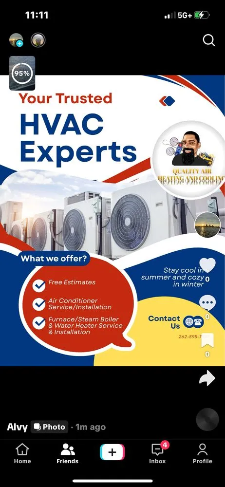 Slide of Quality Air Heating and Cooling