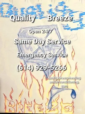 Quality Breeze Heating and Air Conditioning Logo