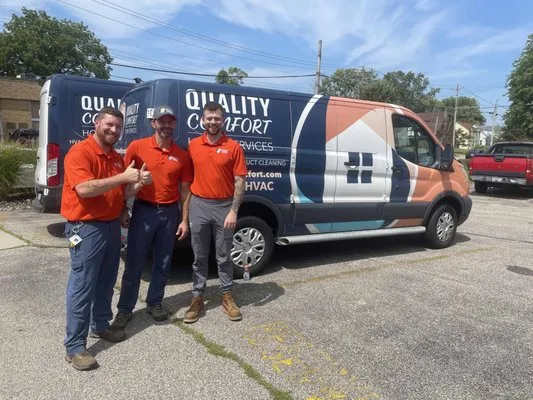 Quality Comfort Home Services HVAC, Plumbing, Duct Cleaning Logo