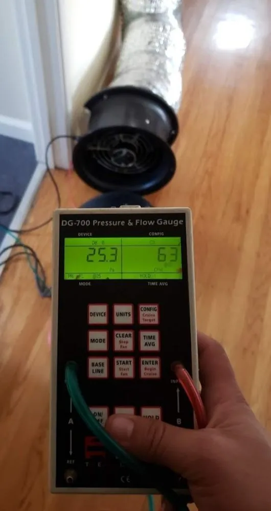 Slide of Quality Duct Testing