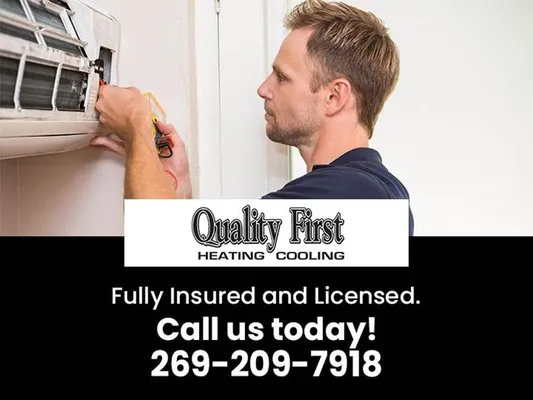 Quality First Heating & Cooling Logo
