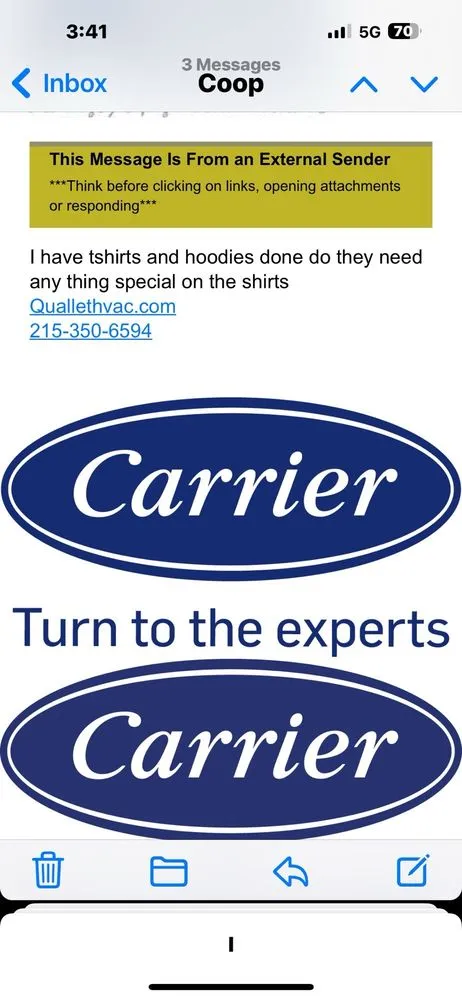 Slide of Quallet HVAC