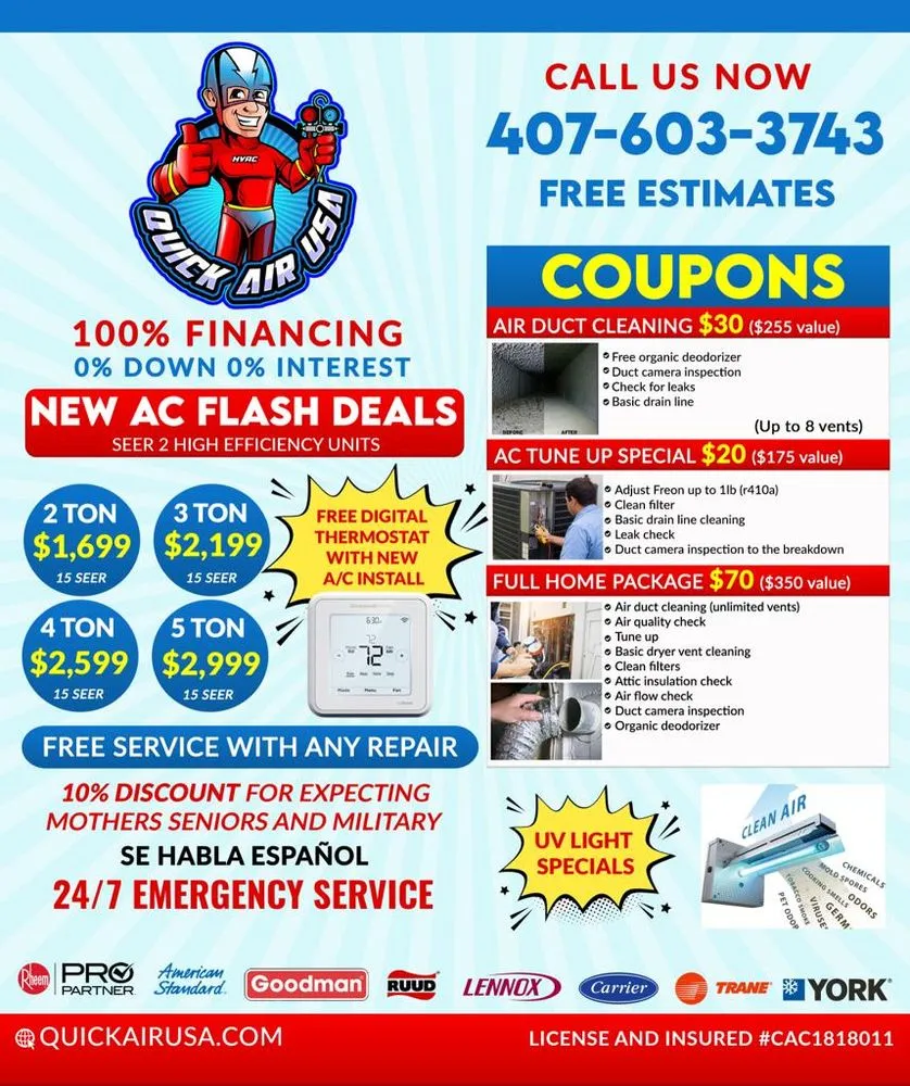 Slide of Quick Air USA