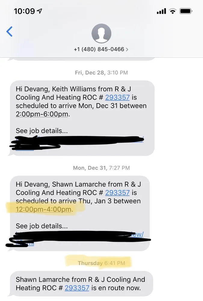 Slide of R & J Cooling and Heating