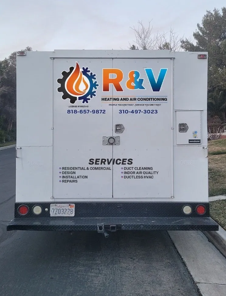 Slide of R & V heating and air conditioning