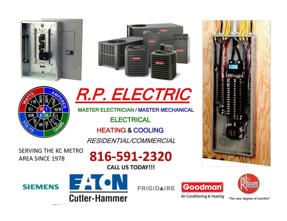 Reliable air conditioning service experts serving Osceola, MO - R P Electric