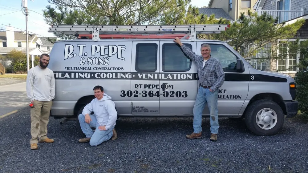 Professional AC repair in Frankford, DE by R T Pepe & Sons
