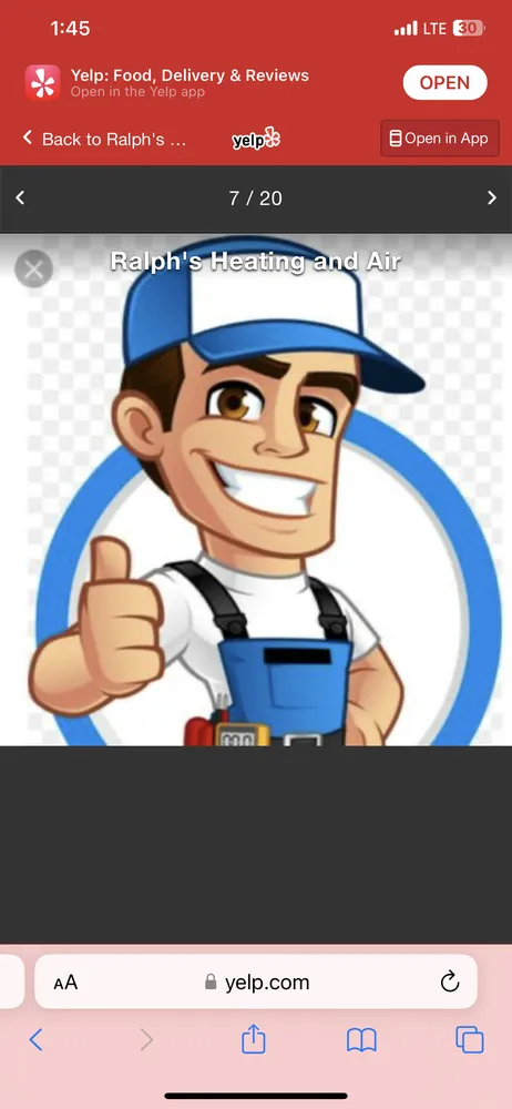 Slide of Ralphs Heating and Air