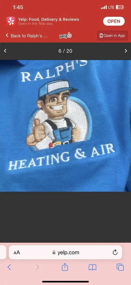 Slide of Ralphs Heating and Air