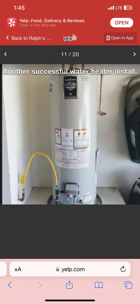 Slide of Ralphs Heating and Air