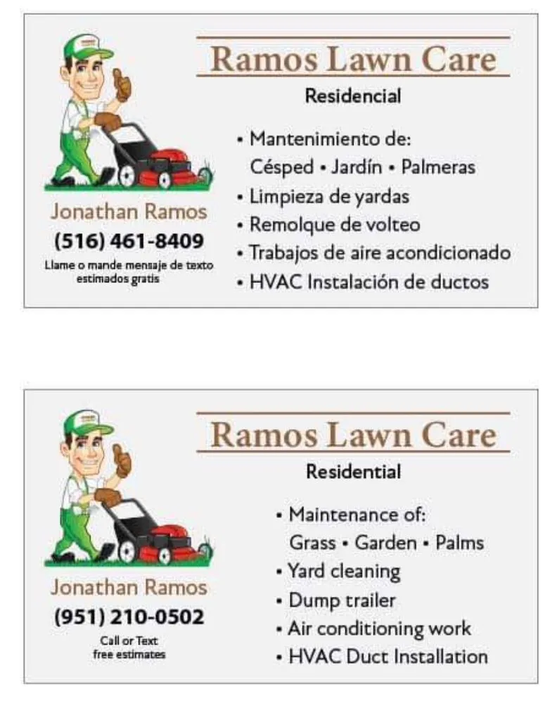 Slide of Ramos Lawn care