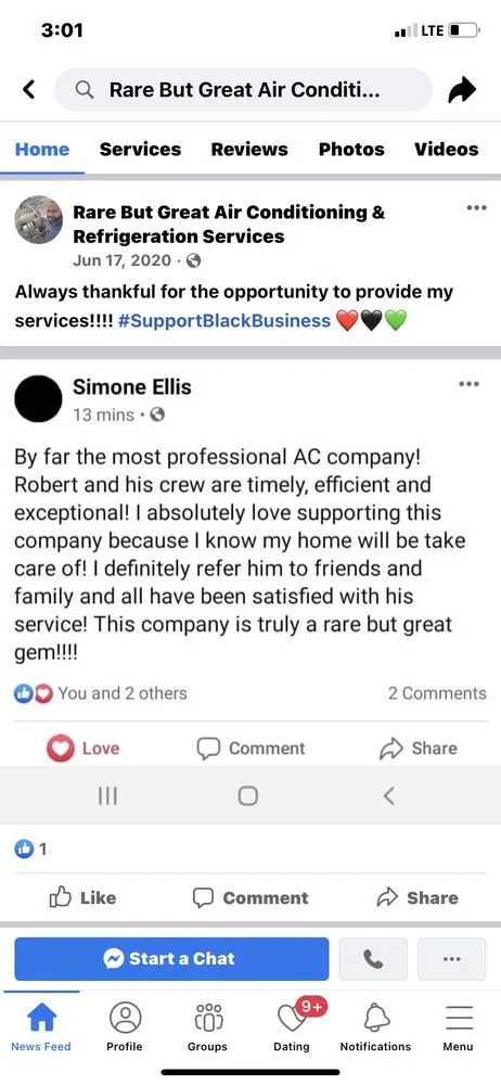 Slide of Rare But Great HVAC