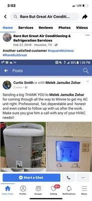 Rare But Great HVAC Logo