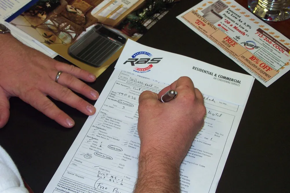 Slide of RAS A/C & Heating Services