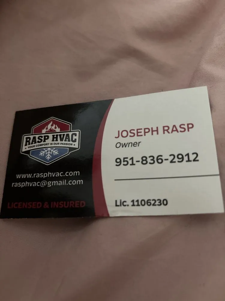 Slide of RASP HVAC