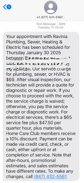 Slide of Ravinia Plumbing