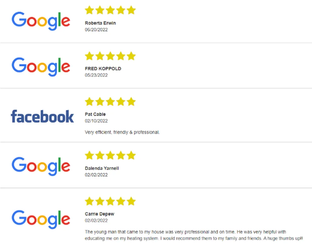 Slide of Raymoore Heating and Cooling