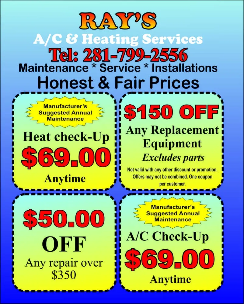 Slide of Ray's A/C and Heating Services
