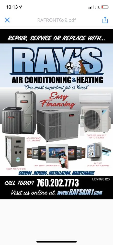 Slide of Ray's Air Conditioning & Heating