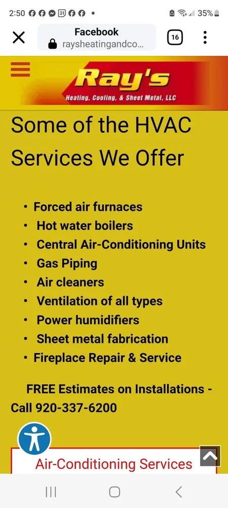 Slide of Ray's Heating & Cooling