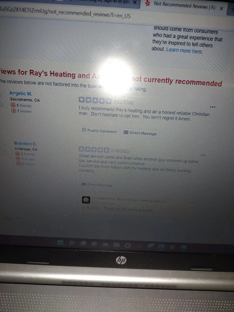 Slide of Ray's Heating and Air