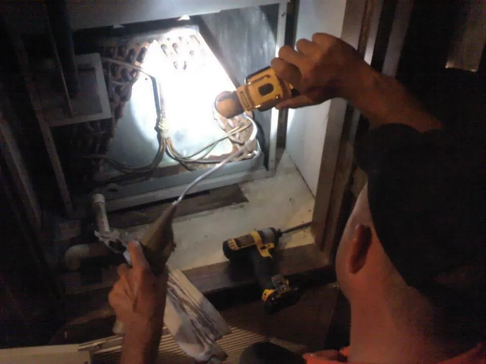 Slide of Red & Blue Heating & Air