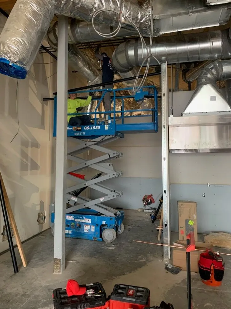 Slide of Red White & Blue HVAC and Plumbing