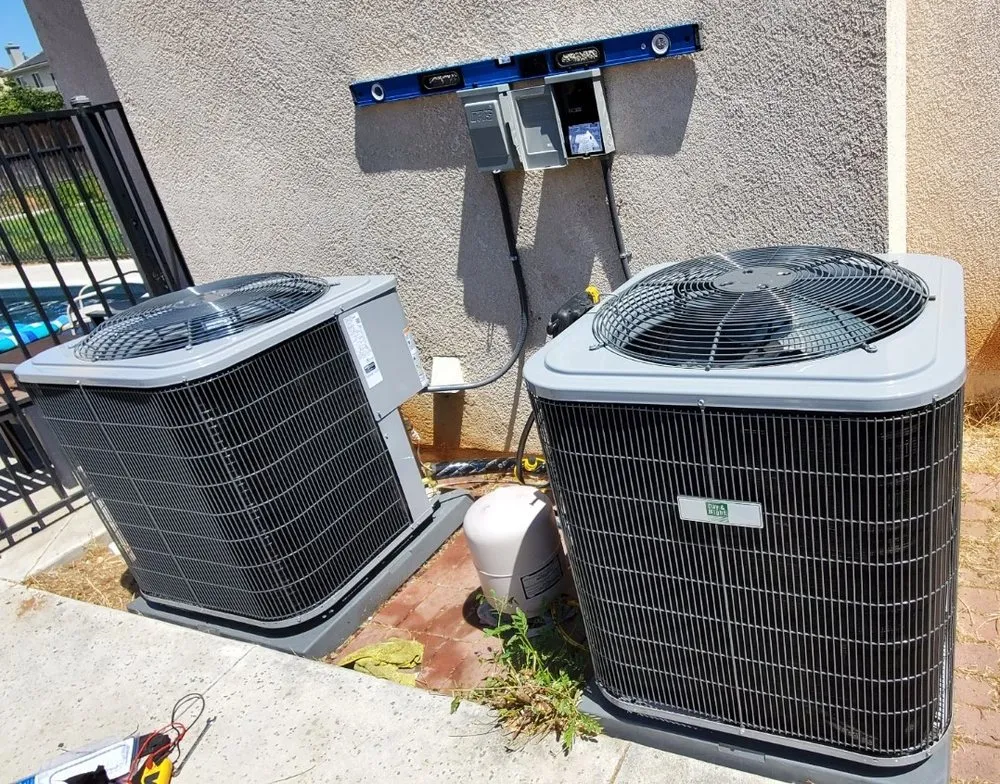 Slide of Red White & Blue HVAC and Plumbing