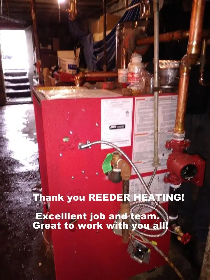 Slide of Reeder Heating and Cooling