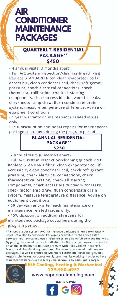 Slide of REEE Cooling, Heating & Mechanical