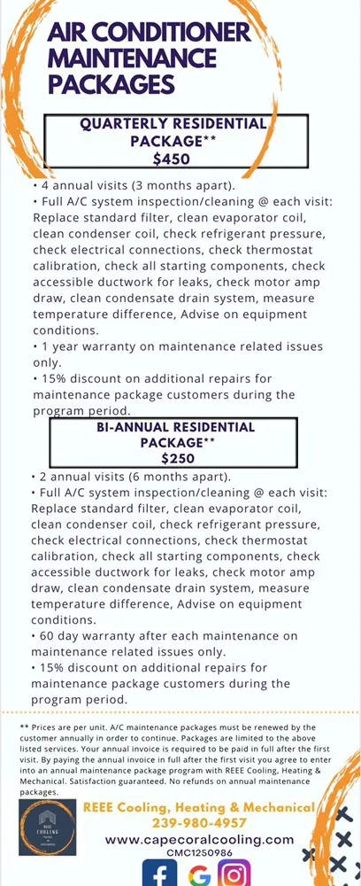 Slide of REEE Cooling, Heating & Mechanical