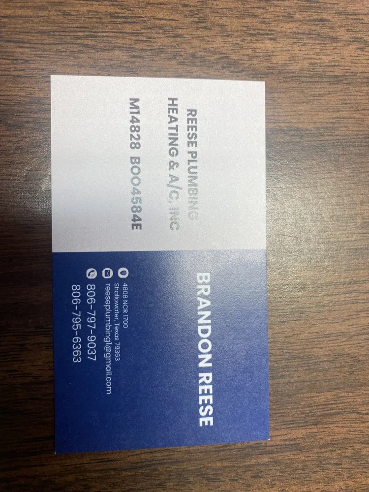 Slide of Reese Plumbing HTG & A/C