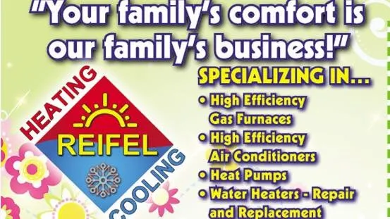Slide of Reifel Heating & Cooling