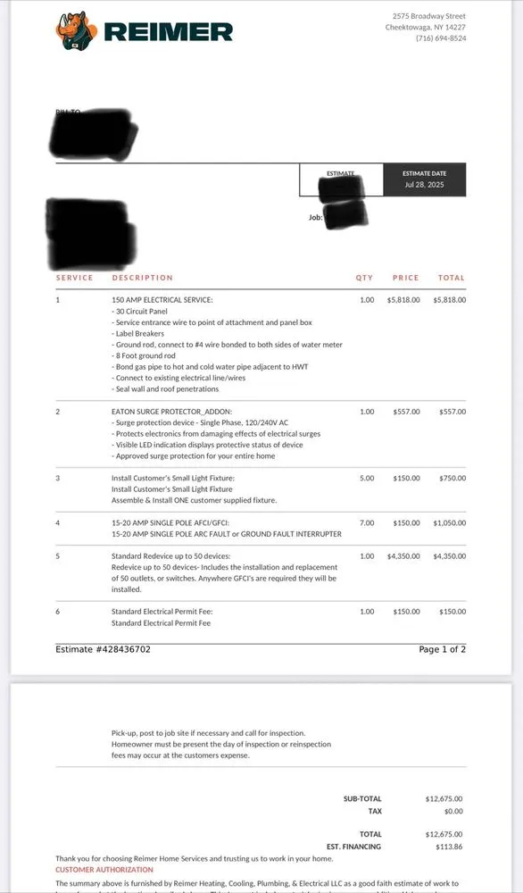 Slide of Reimer Heating, Cooling & Plumbing