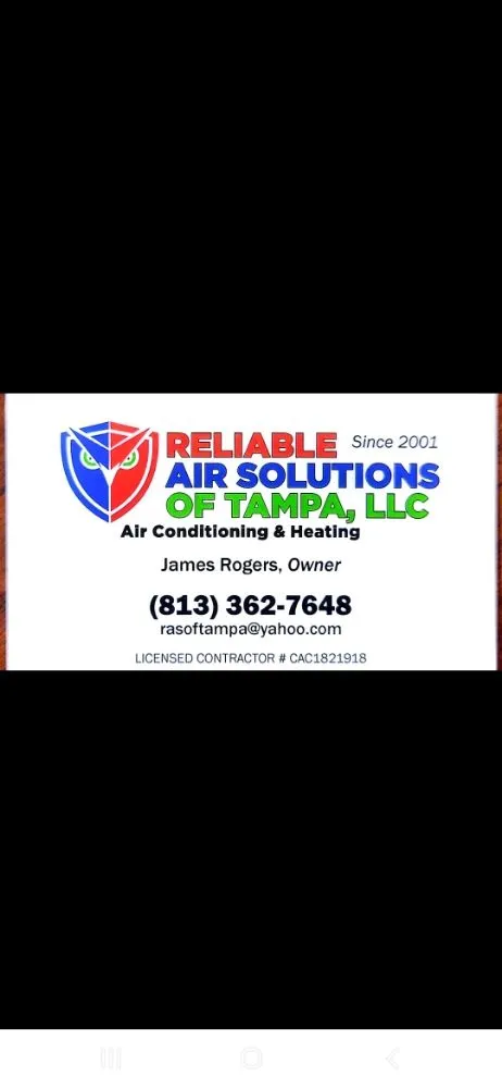 Slide of Reliable Air Solutions