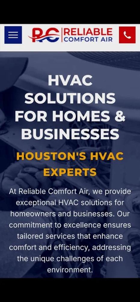 Slide of Reliable Comfort Air