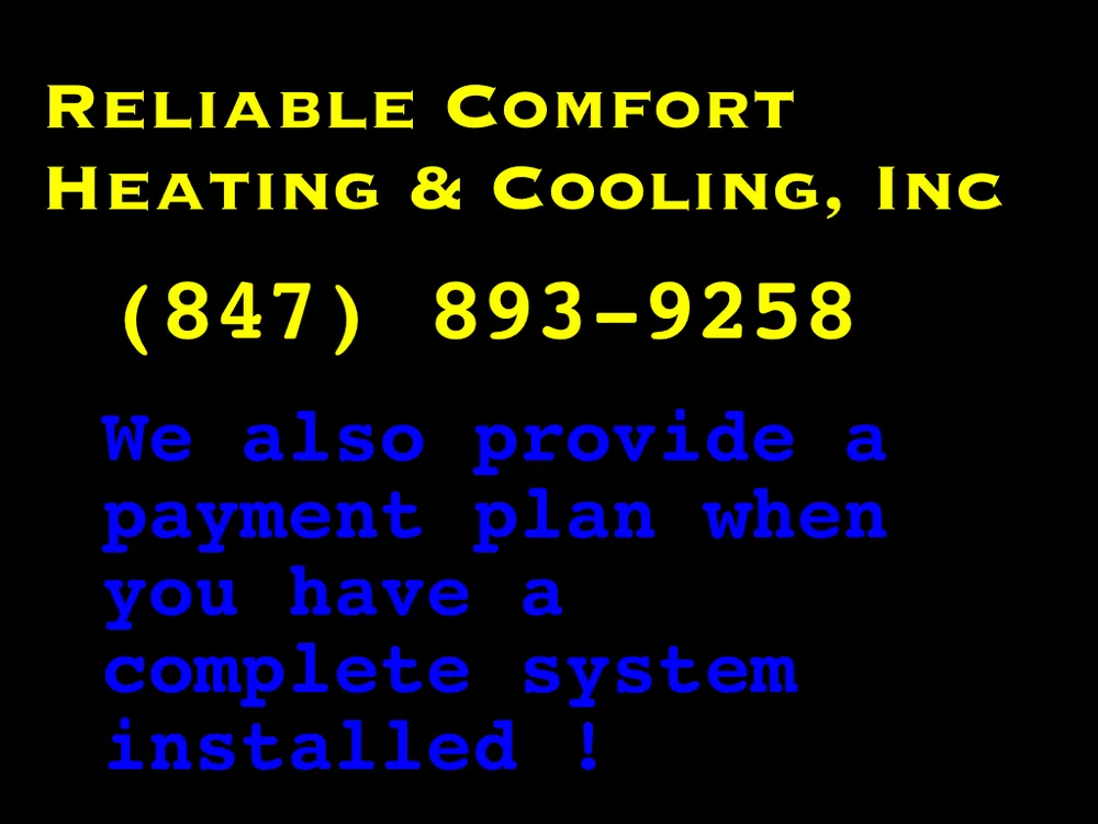 Slide of Reliable Comfort Heating & Cooling