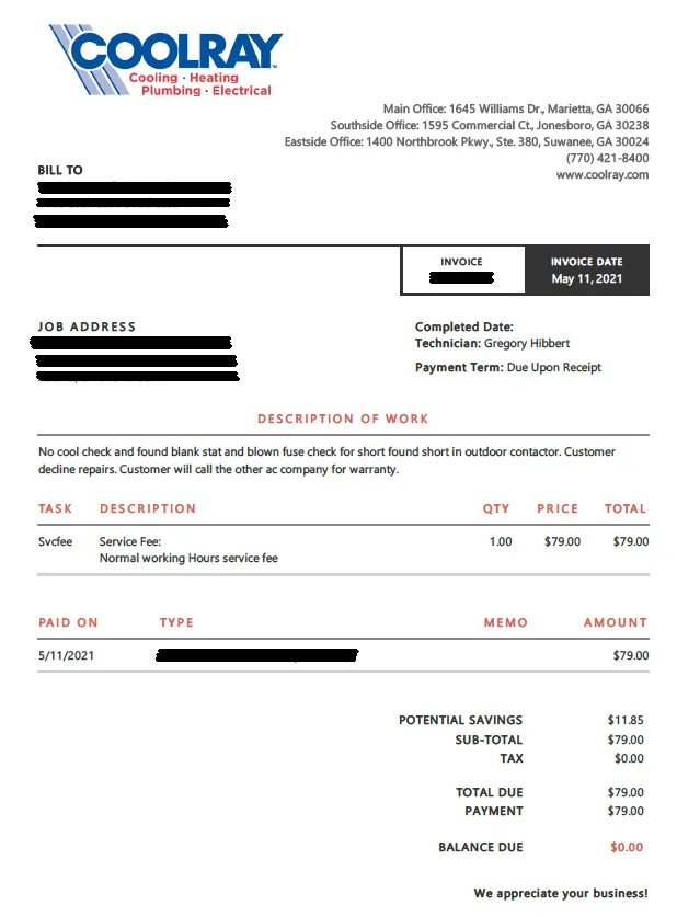 Slide of Reliable Heating & Air, Plumbing and Electrical